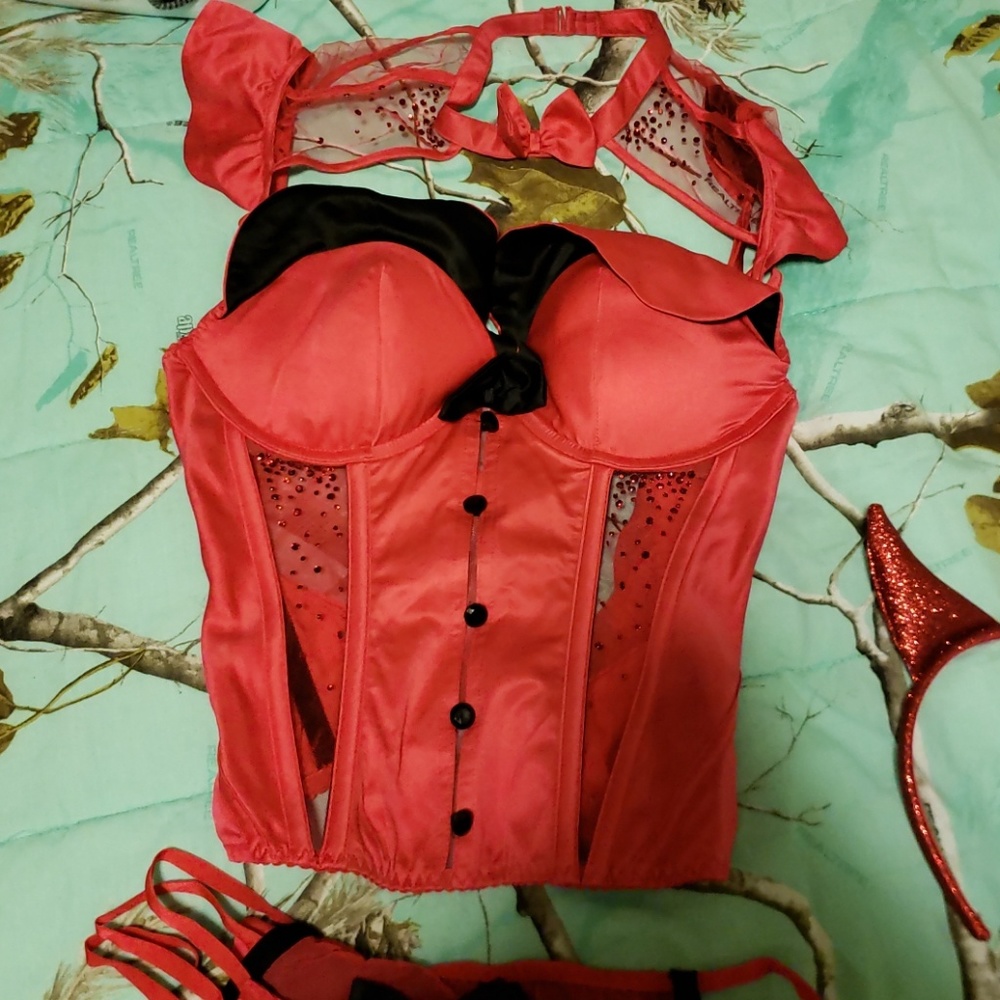 Victoria secret devil outfit.